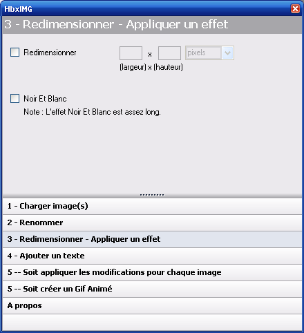 HbxImg running on Linux in 2007